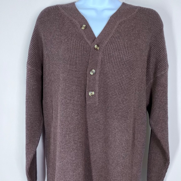 Prana Milani Henley Dress Clove S Organic Cotton Wool Sustainable - Picture 5 of 16